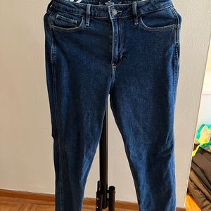 Dark blue hollister mom jeans